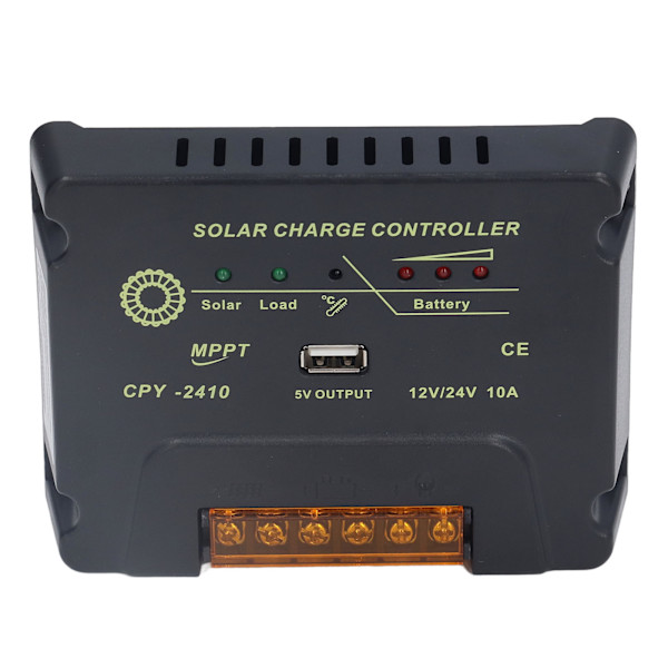 Solar Charge Controller 12V 24V Automatisk Tilpasning 10A MPPT Solar Charge Controller til Industrivand