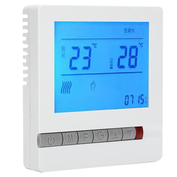 AC220V Termostat Vatten Golvvärme Temperaturregulator Panel med LCD-Display