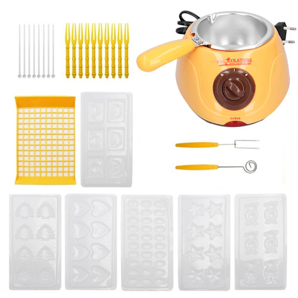 DIY sjokoladesmeltemaskin sett elektriske kjøkkenutstyr for hjemmerestaurant EU-plugg 220V