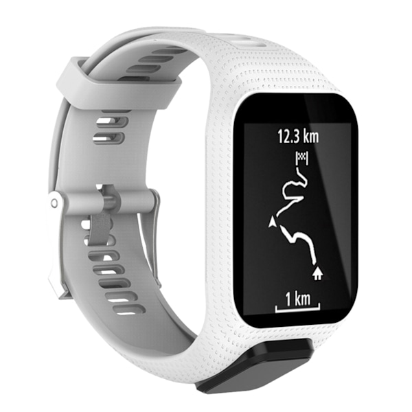 Udskiftning af silikonearmbåndsurrem til Tomtom Runner 2 Sportsur (hvid)