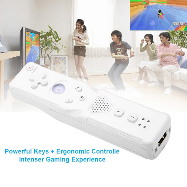 Analog Rocker Motion Game Console Intenser Game Experience Remote for Wii - Hvit