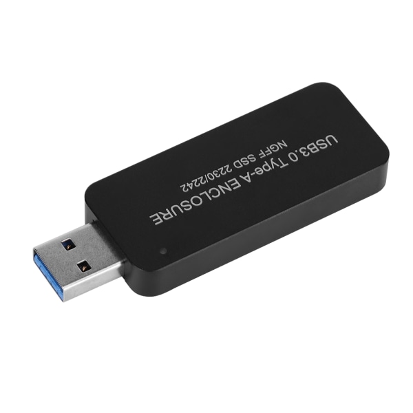 Bärbar USB3.0 till M.2 NGFF SDD-hölje Extern hårddiskbox för 2230/2242
