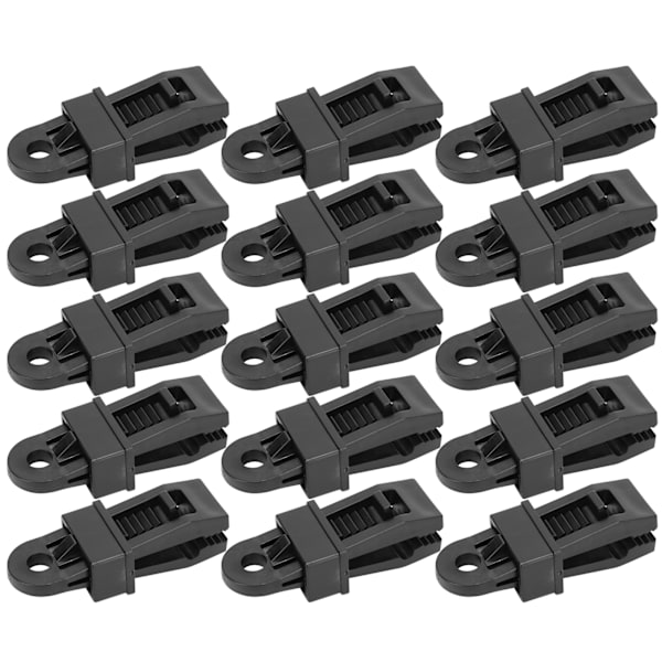 15st Utomhuscamping Vindtät tältklämma Bärbar campingkapell Markiser Clamp Nylon