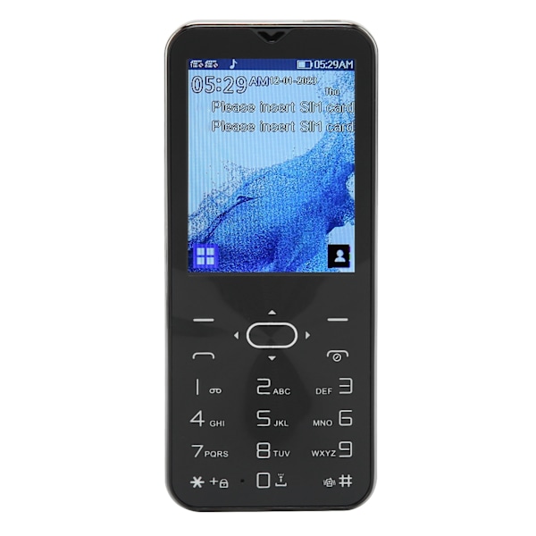 2,8 tommer skærm Senior Mobiltelefon Høj Lyd Stor Knap 1000mAh Høj Kapacitet med Beskyttelsesetui 2G Dobbelt Kort Ulåst Knaptelefon Hvid