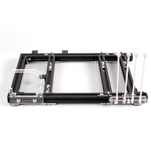 DIY Åbent Design Aluminium Legering M ATX Computer Kabinet Overclocking Test Platform (Fuld Sort S)