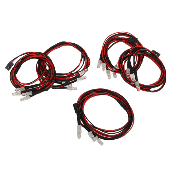 5 st RC-bilslyktor 4 LED-färg Fjärrkontroll Billampa Universal Modell Fordonsljus 5mm Pärla