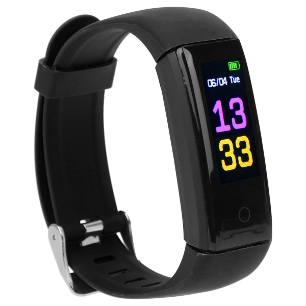 Watch monitoiminen askelmittari Smartband Healthy Fitness Management USB latausMusta