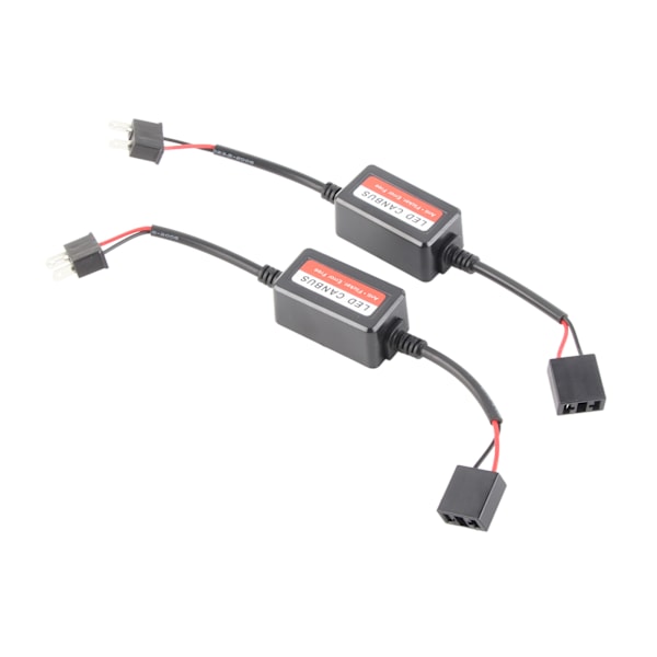 2 stk. H7 Bil LED-frontlyktdekoder Radio Audio Anti-interferens Feilfjernerfilter