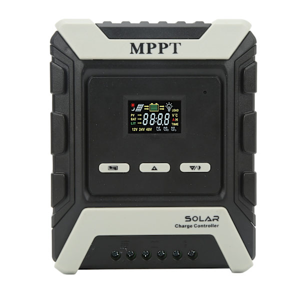 MPPT Solcellsregulator Laddningsregulator Solpanelregulator LCD Färgskärm 10A 12V‑80V