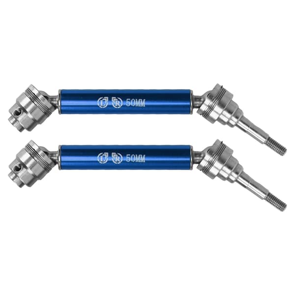 1 Par RC Front Drivaksel Stål Aluminium Legering Rustsikker 1/10 Front Transmisjonsaksel for TRAXXAS Blå
