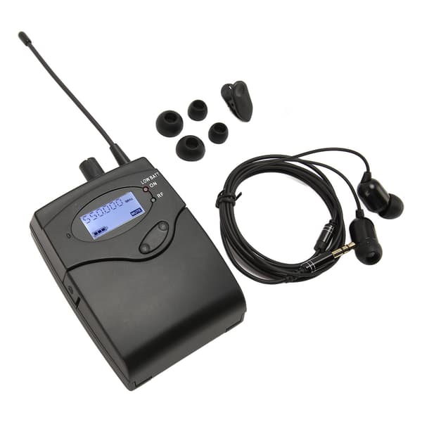 Bodypack-mottaker 550 til 580MHz Stereo øretelefonmonitor-mottaker for bandscene-studio