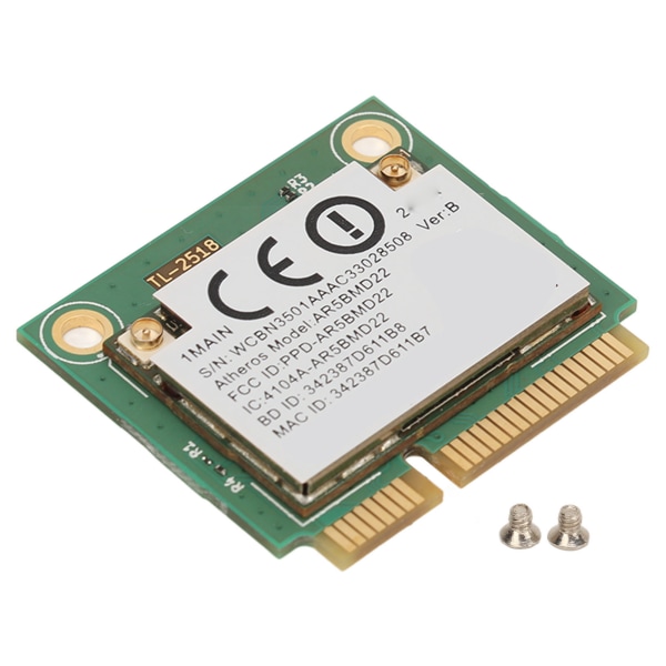 5G nätverkskort Mini PCIe 2.4GHz 5GHz 300Mbps BT 4.0 Plug and Play 5G trådlöst kort för Win 7 8 10 bärbar dator
