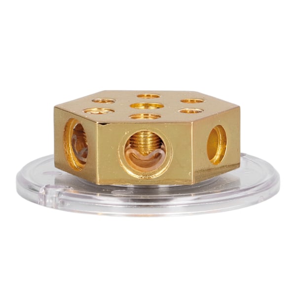 Fordelingsblokk Jordledning Negativ Splitter 2x0 Gauge Inn 4x4 Gauge Ut Sikringsholder for Bil Audio Forsterker