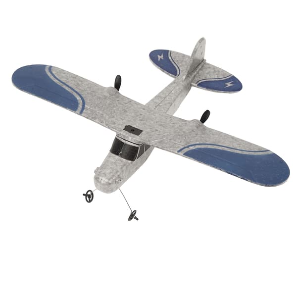 RC-plan Hållbart RC-glidflygplan Fjärrkontroll Flygplan Fastvingat Jetplan med LED-ljus för personer över 14 år 3 Batterier