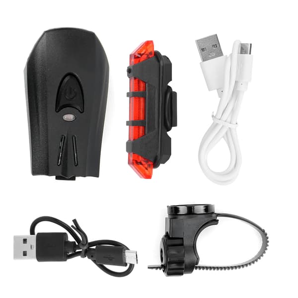 Sykkellys Baklys Sett USB-lading Advarsel Intelligent Sensorlys Sykling