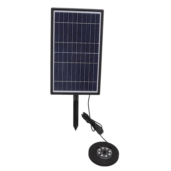 Solcellsfontänpump 10V 7W Split Typ Flera Strömningslägen Anti-täppning Solcellsfontänpump med LED för Simbassänger