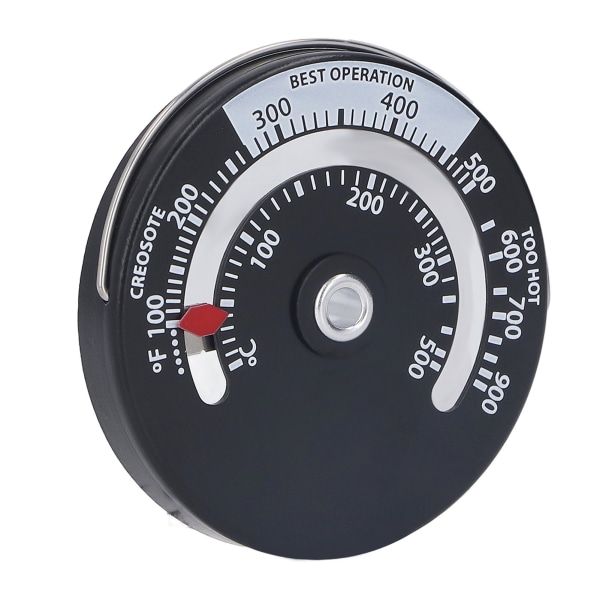Magnetisk spis termometer 0‑500℃ Aluminiumlegering urtavla Hög precision termometer mätare för öppen spis