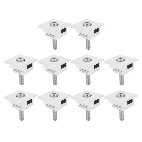 10 st Solpanel Mellanklämmor Vattentät Montering Aluminiumfäste Monteringstillbehör