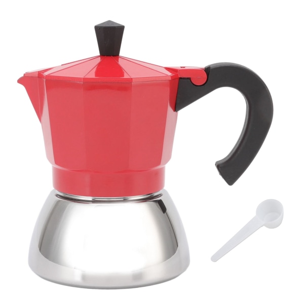 120ML Moka Pot Moka Kaffemaskin Italiensk Hjem Høytrykks Ekstraksjons Kaffekanne for 3 Personer