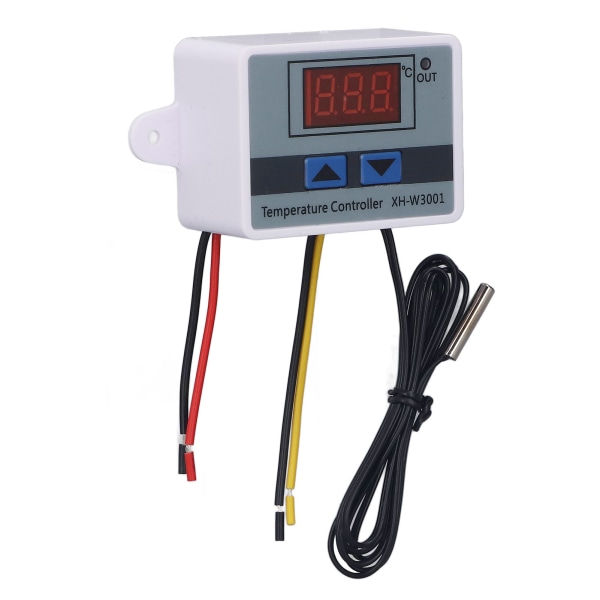 2-pakning 1500W digital LED-temperaturregulator med vanntett probe Hurtigkobling Termostat AC110-220V