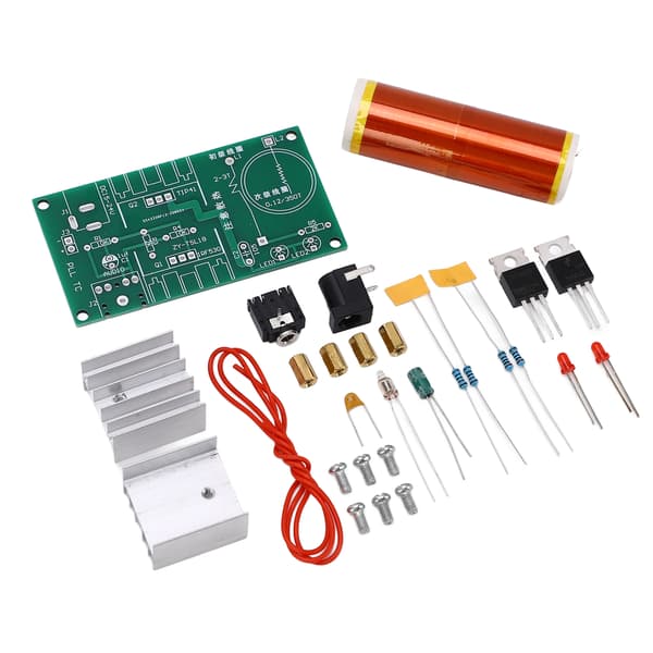 Mini musikspole-sæt DIY Plasma Arc Generator Trådløs transmissions-eksperimentsæt 15-24VDC indgang