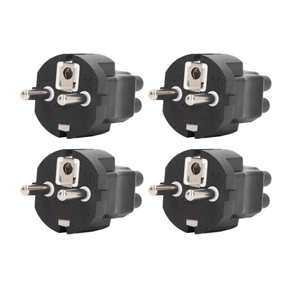 4 STK EU 2 stikstik til IEC320 C5 strømadapter Professionelt EU 2 stik stik 4,8 mm til C5 strømstikadapter til bærbar computer EU stik 100‑250V