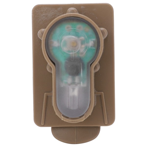 Ulkokäyttöön tarkoitettu mini vyötärönauhaklipsi Survival Light IPX8 vedenpitävä puristin turvasignaali LampMud väripohja vihreä valo