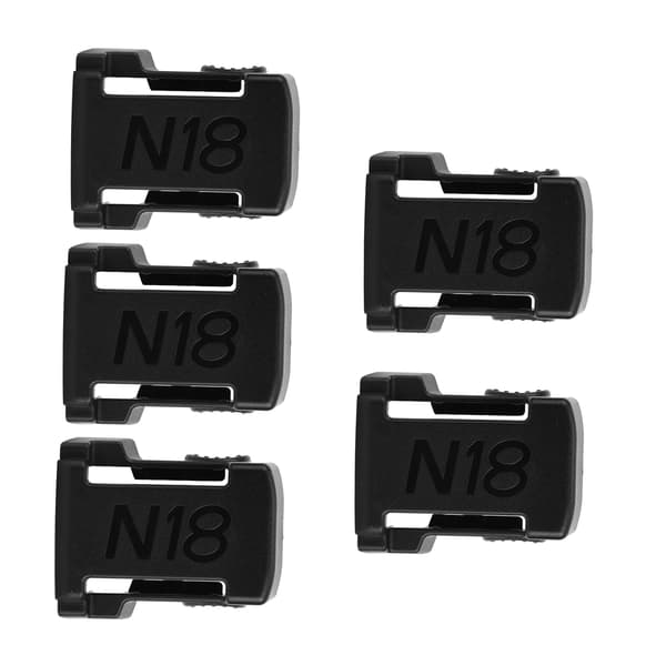 5 stk. batteriholder stativ batteritilbehør passer til Milwaukee m18 18V sort