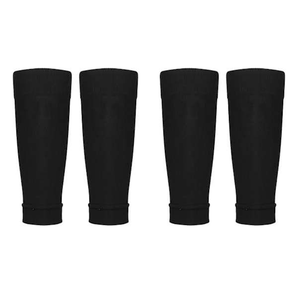 2 Paria Shin Guard -suojiahihoja Nylon, Koko 38‑47, Urheilutarvike Jalkapallolle, Musta