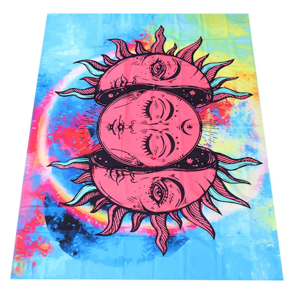 Solgudinnas mönster gobeläng väggbonad för sovrum vardagsrum bakgrund konstdekor 230x180cm