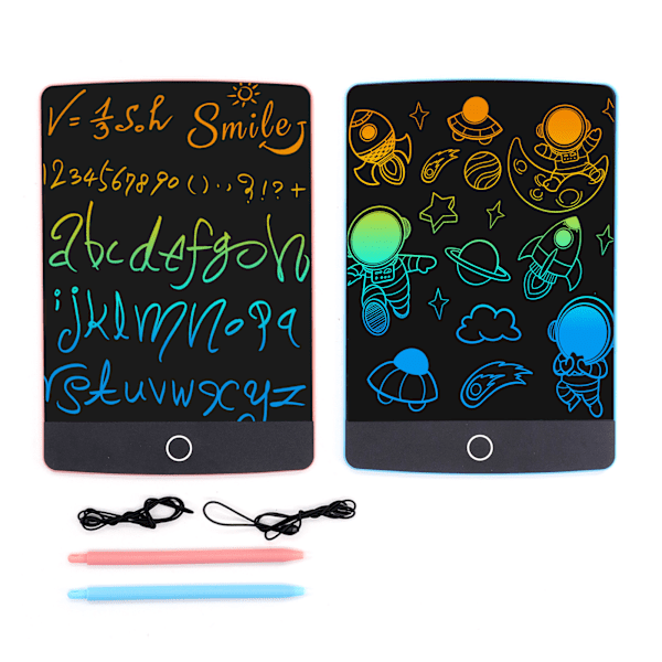 2 kpl LCD-kirjoitustaulu 8,5 tuumaa pyyhittävä opetus elektroninen piirustus Doodle Pad lapsille