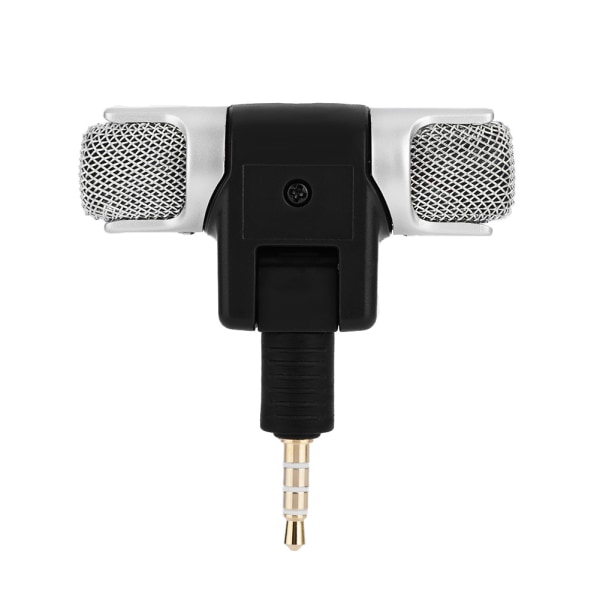 Mini Stereo Mikrofon Mic 3,5 mm Gullbelegg Plug Jack for Andriod telefoner iPhones