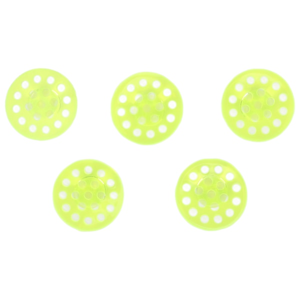 5 stk Koralfrag Plugs Fluorescerende Grøn Rund Form Akryl Koralfrag Holder Base til Akvarium Fiskekum