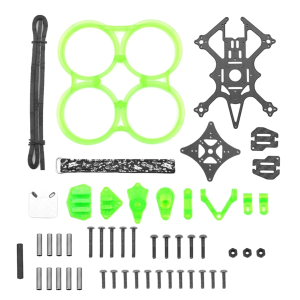 2,5-tommers omvendt stativramme 112 mm akselavstand dronetilbehør med ABS forhindrer kollisjonsbeskyttelsesring for MonsterRC Green