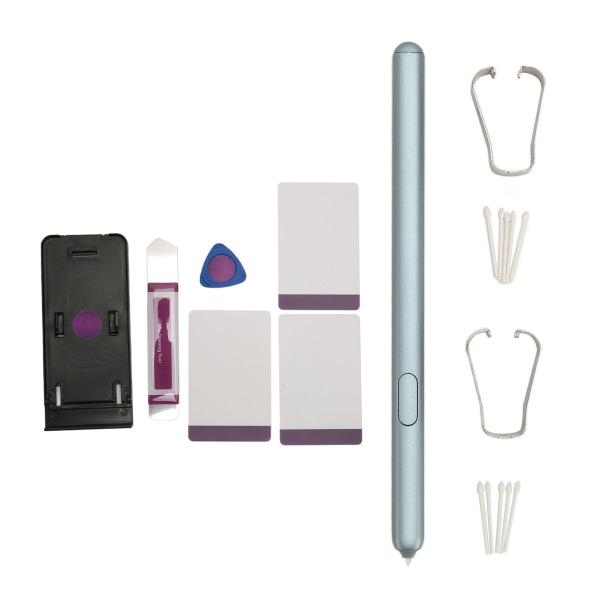 Tablet Touch Pen med 10 spetsar 4096 Tryckkänslighet Precise Control Stylus Penna för Galaxy Tab S6 10,5 tum Blå
