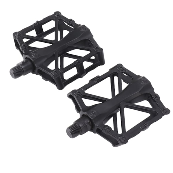 1 par cykelpedaler, sorte, professionelle, aluminiumslegering, cykelplatformpedaler til landevejscykler og mountainbikes