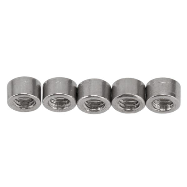 50 stk runde koblingsmuttere M4x0,7 4mm lengde 304 rustfritt stål robuste runde koblingsmuttere for vedlikehold