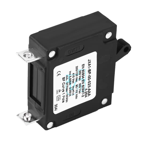 Holdbar DC AC Manuel ON Off Vippe Reset Switch Sikkerhedsafbryder 25A