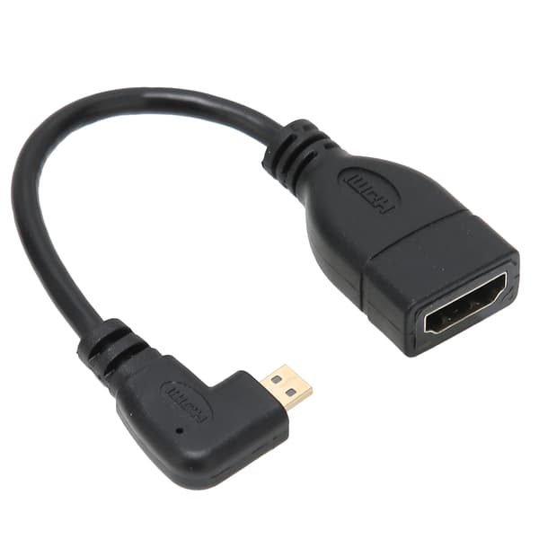 HDMI hun til han 90 graders vinkeladapterkabel