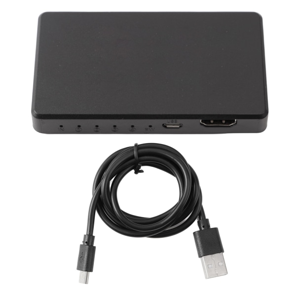 4K HD Multimedia Interface Splitter 1x4 1 in 4 Out HD Multimedia Interface Extender för PC-projektorer Svart