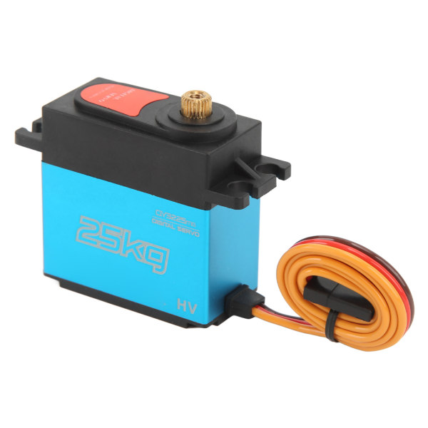 Servo Motor Digital 25kg Vattentät Metallväxel 180° Styrvinkel för Robot RC Bil Blå