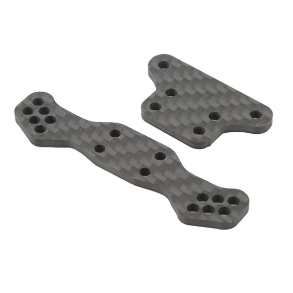 Kulfiber Front Stødtårn til LOSI 1/10 til Baja Rey til Hammer Rey RC Biltilbehør Reparationsdele Sort
