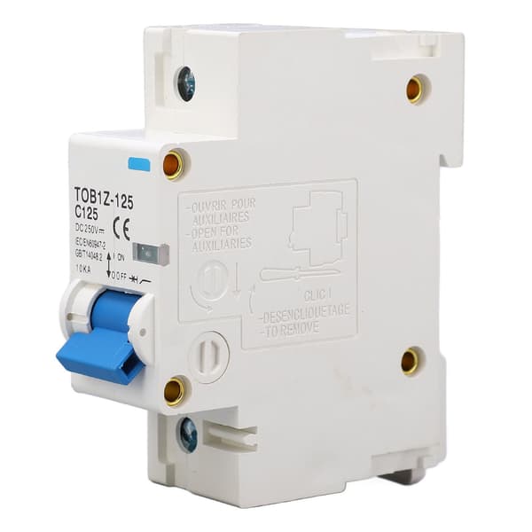 DC Miniatyrbryter 1P 125A 250V DIN-skinnefeste for solcelleanlegg TOB1Z 125 C125