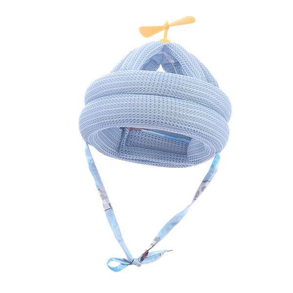 Baby Skyddshatt - Förhindrar Fall, Mjukt Justerbar, Huvudskydd för Småbarn, Krypande, Gående, Bambu Dragonfly Blå