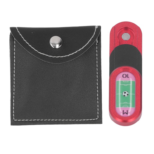3-lagers Push Card Slider Leksak Fotbollsplan Mönster Aluminiumlegering Stressreducerande Magnetisk Haptisk Slider Leksak Röd