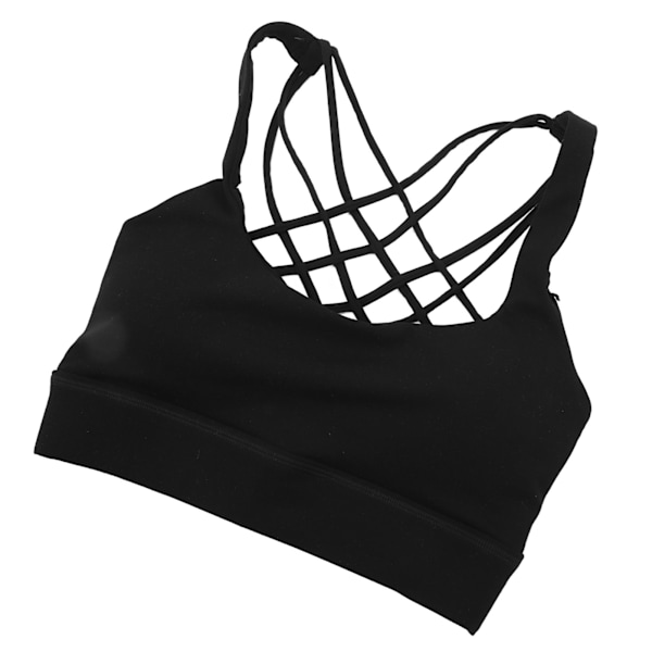 Sport-BH Korsrygg Elastisk Andningsbar Halkfri Bekväm Löpar-BH för Yoga Fitness Dans