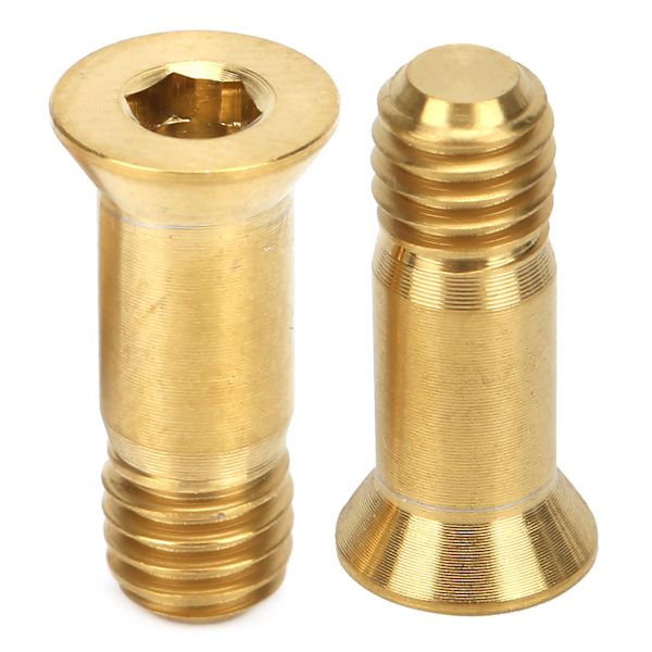 2 STK Titanium Bolte M5x14.2mm til Mountainbike Bagskifter Fastgørelsesskrue Golden