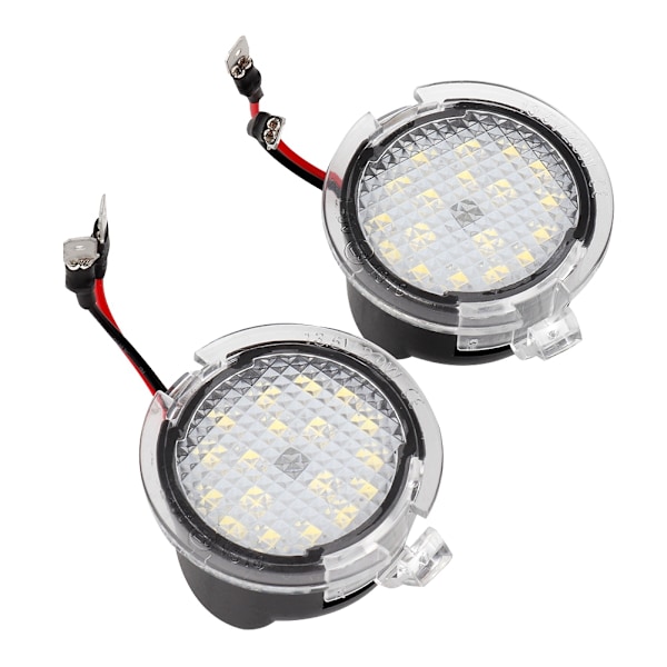 2 stk LED Under Side Bakkespeil Puddles Lys Lampe Passer til Ford Bil Tilbehør