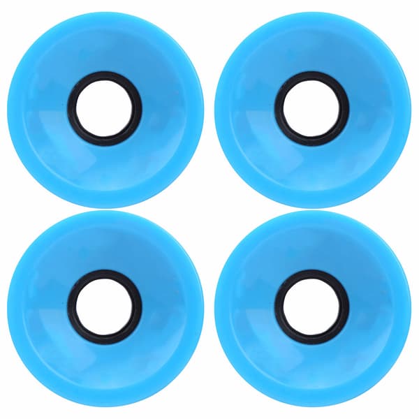 4 stk./sæt Skateboard Høj Elastisk Farverig PU Hjul Tilbehør til de fleste skateboards Blå