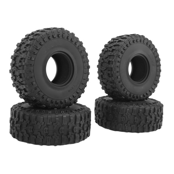 4st 1.9in RC Crawler Däck för SCX10 Hög Nötningsbeständighet Stark Dämpning Flexibel 1/10 RC Gummihjul Däck